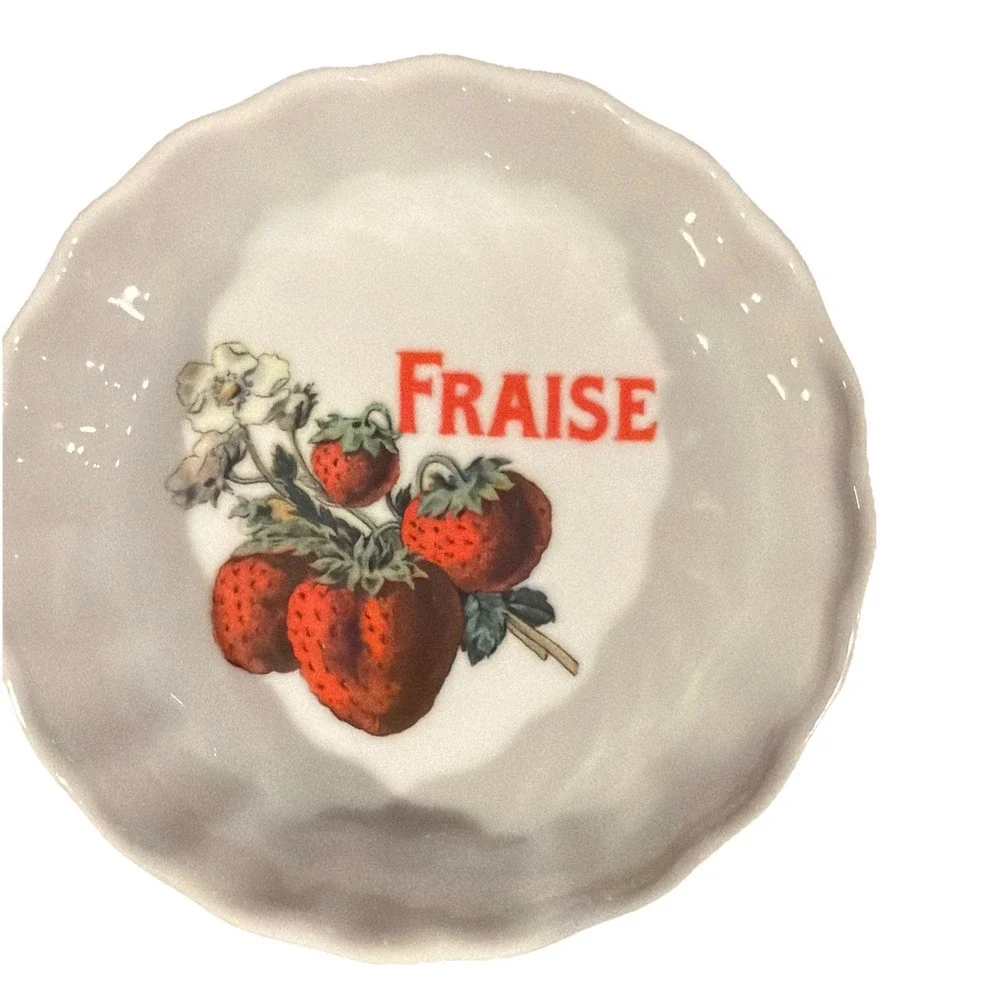 Vtg Williams Sonoma 6‎ Harvest Market Fruit Tart Ramekins Rosanna Made Italy 4
